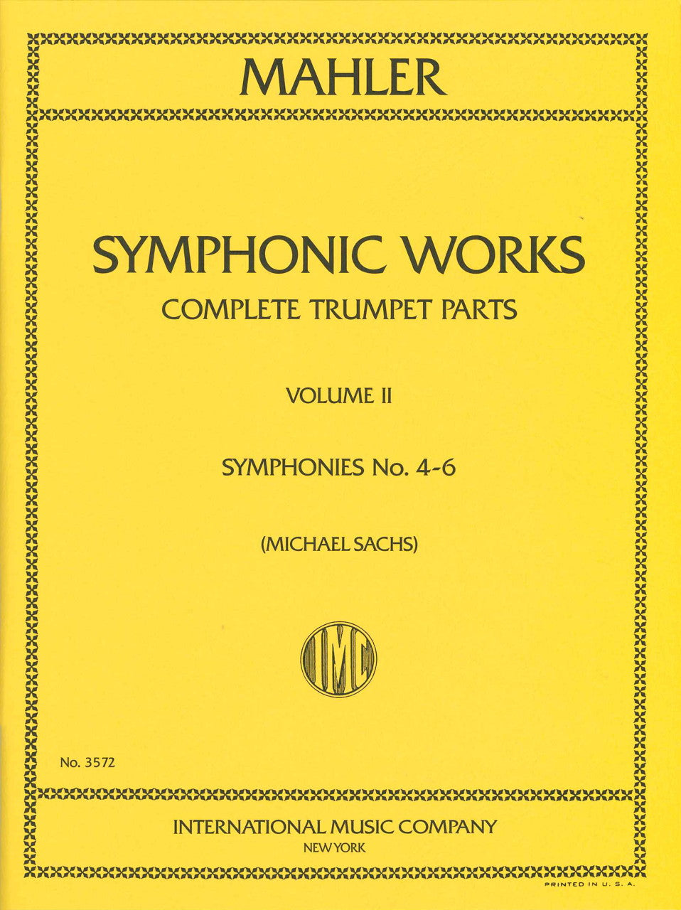 Mahler, Complete Trp Parts 2: Sym 4-6 (IMC)