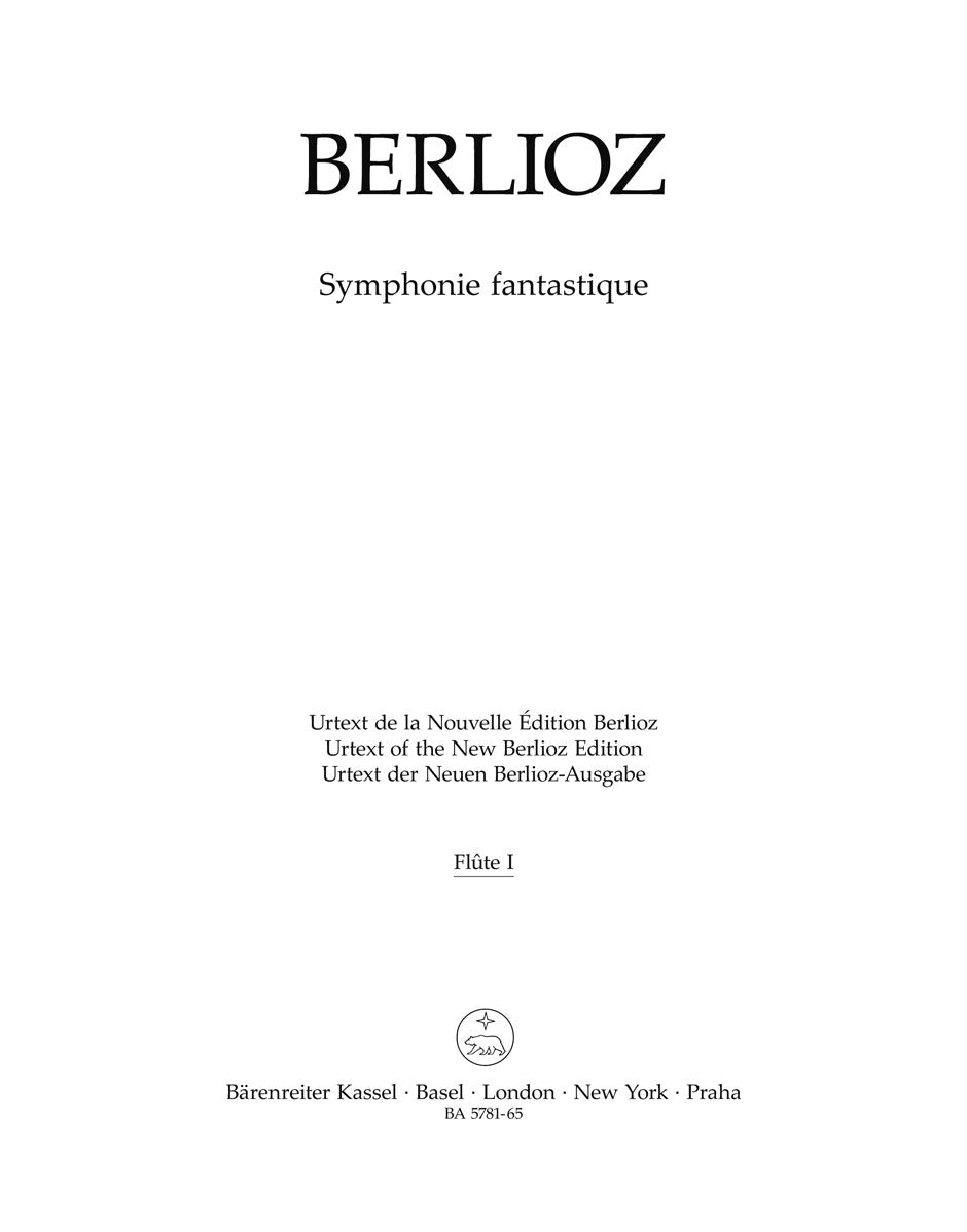 Berlioz, Symphonie fantastique Wind Set (Barenreiter)