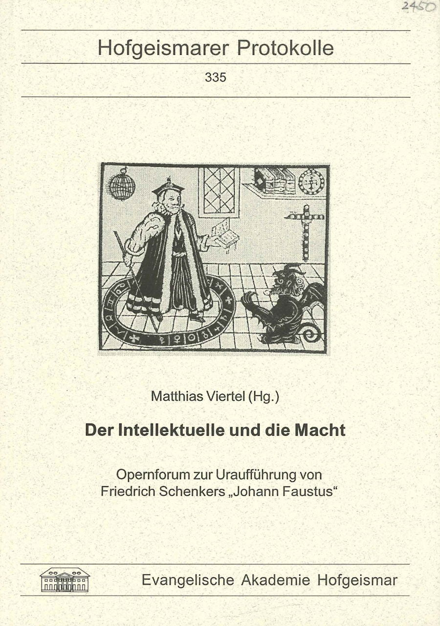 Viertel, Intellektuelle & die Macht (Evangelische Akad. Hofgeismar)