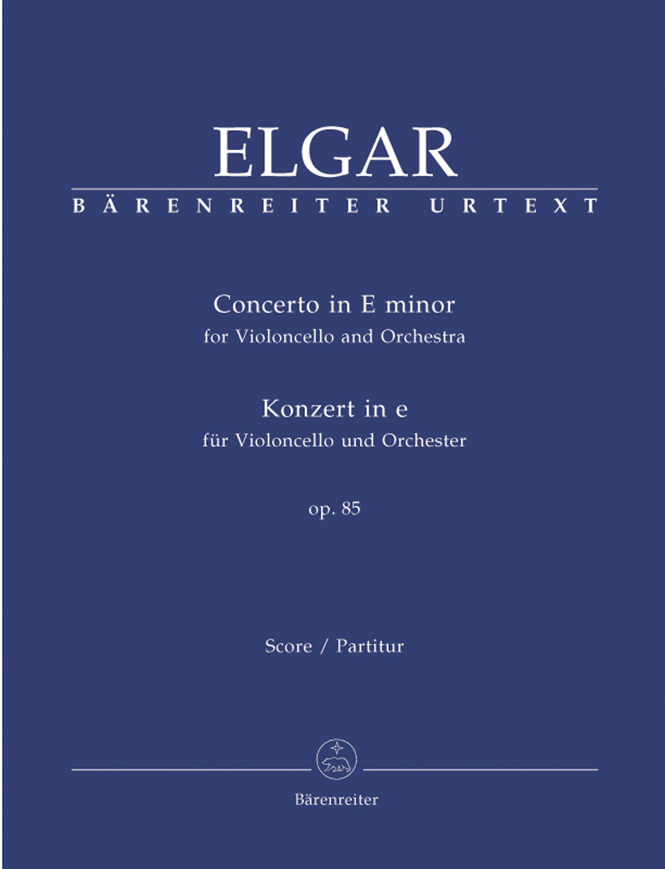 Elgar, Concerto for Cello (Partitur) (Barenreiter)