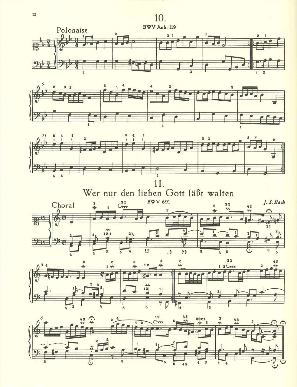 Bach, Klavierbuchlein fur Anna (+fing.) (Barenreiter)