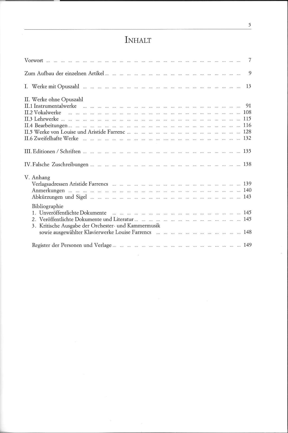 Farrenc Kritische Ausg 4: Werkverzeichni (Florian Noetzel)