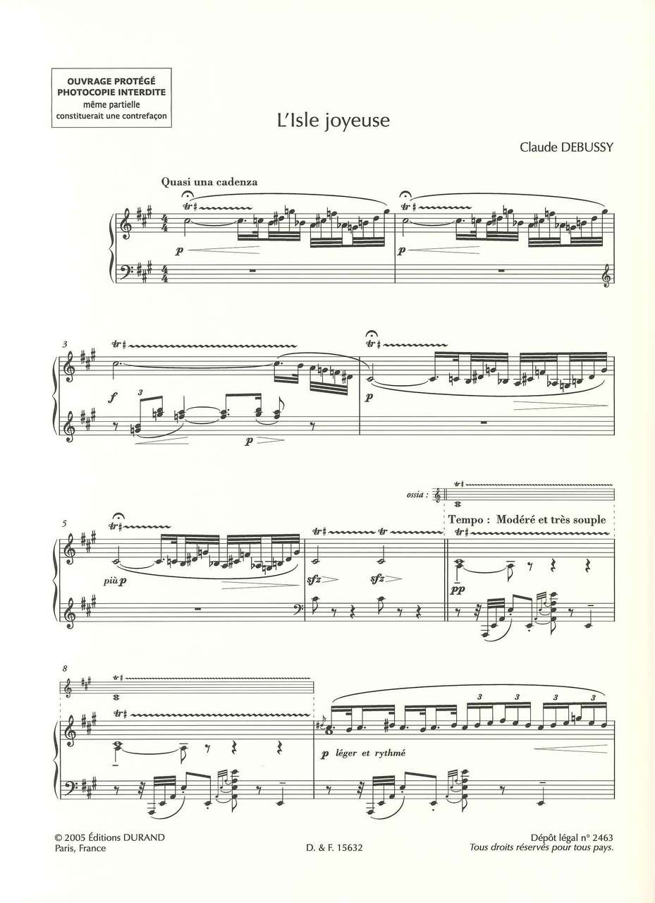 Debussy, Isle joyeuse (Howat) (Durand)