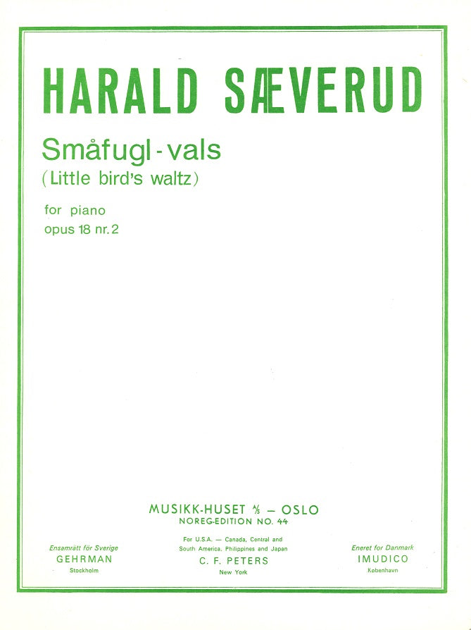 Saeverud, op. 18/2 Little bird's waltz (Musikk-Huset)