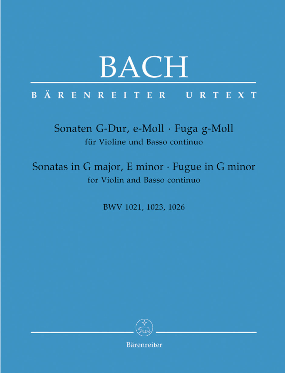 Bach, Sonaten BWV 1021, 1023; BWV 1026 (Barenreiter)