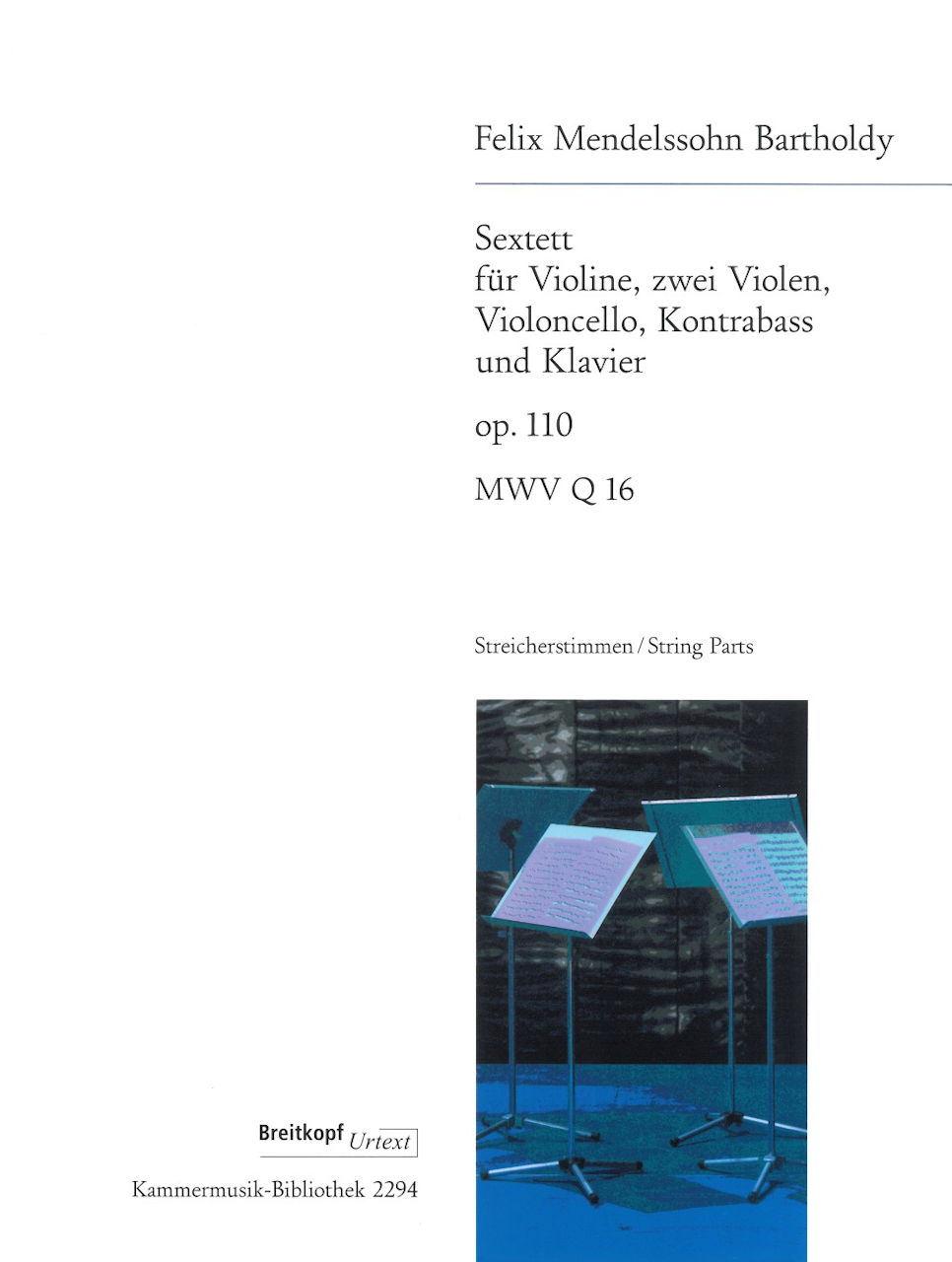 Mendelssohn, Sextet op. 110 (Str.Parts) (Breitkopf)