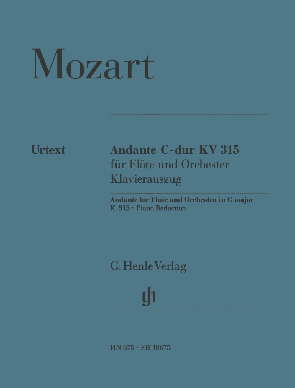 Mozart, Andante KV 315(285e) in C (Henle/Breitkopf)