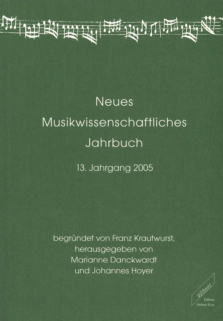 Neues Musikwissenschafliches Jahrbuch 13 (Wissner)
