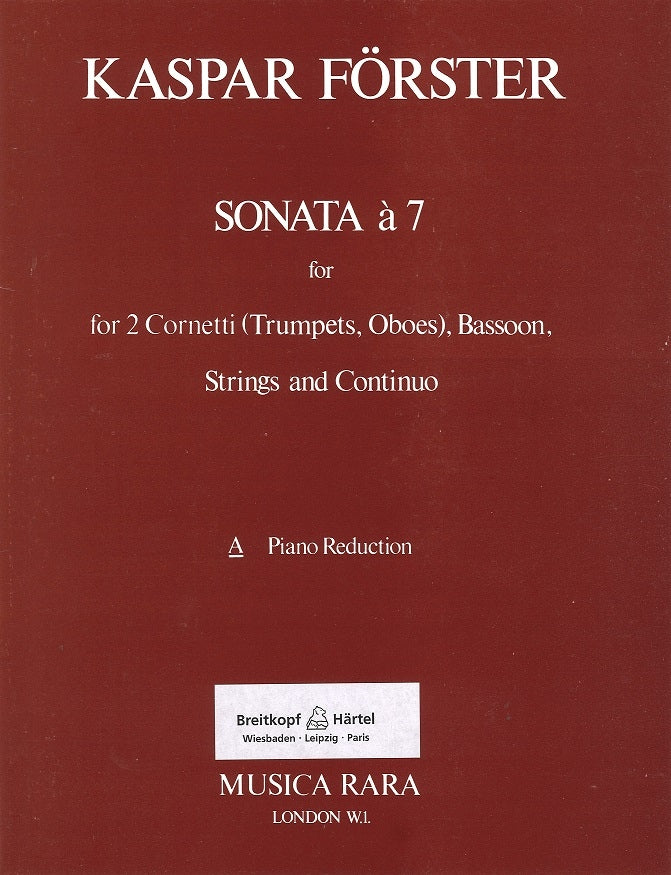 Forster, Sonata a 7 (2Trp,Bn,Str) (Musica Rara)