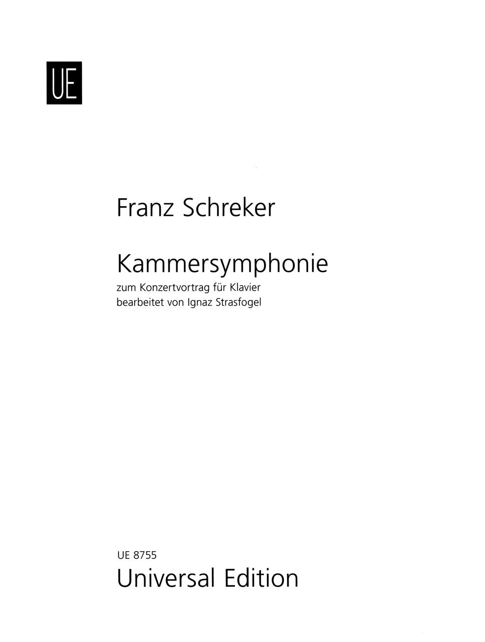 Schreker, Kammersymphonie (Universal)