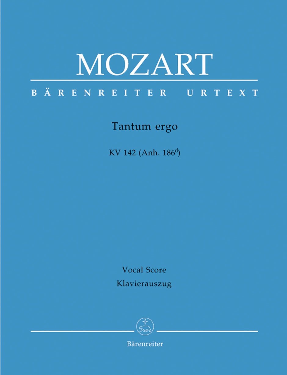Mozart, Tantum ergo KV 142(Anh. 186d) (Barenreiter)