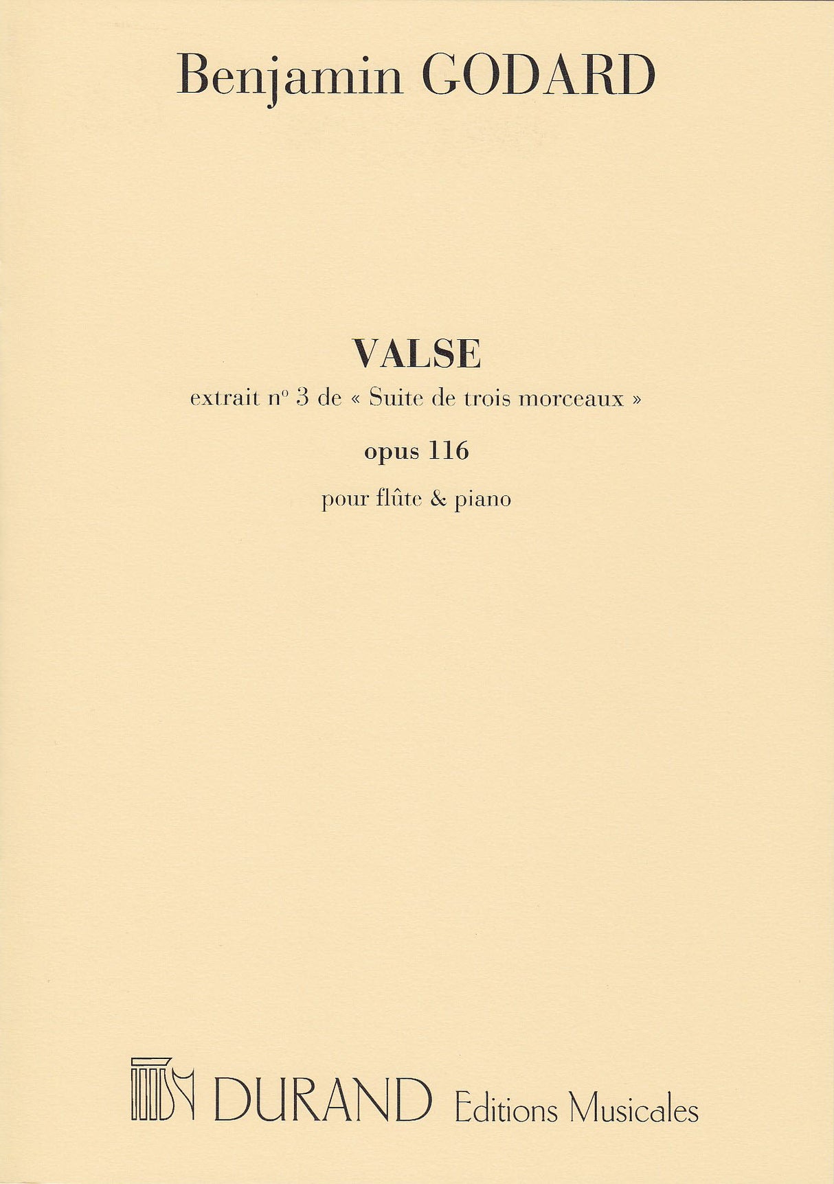 Godard, Suite de 3 morceaux 3 Valse (Durand)