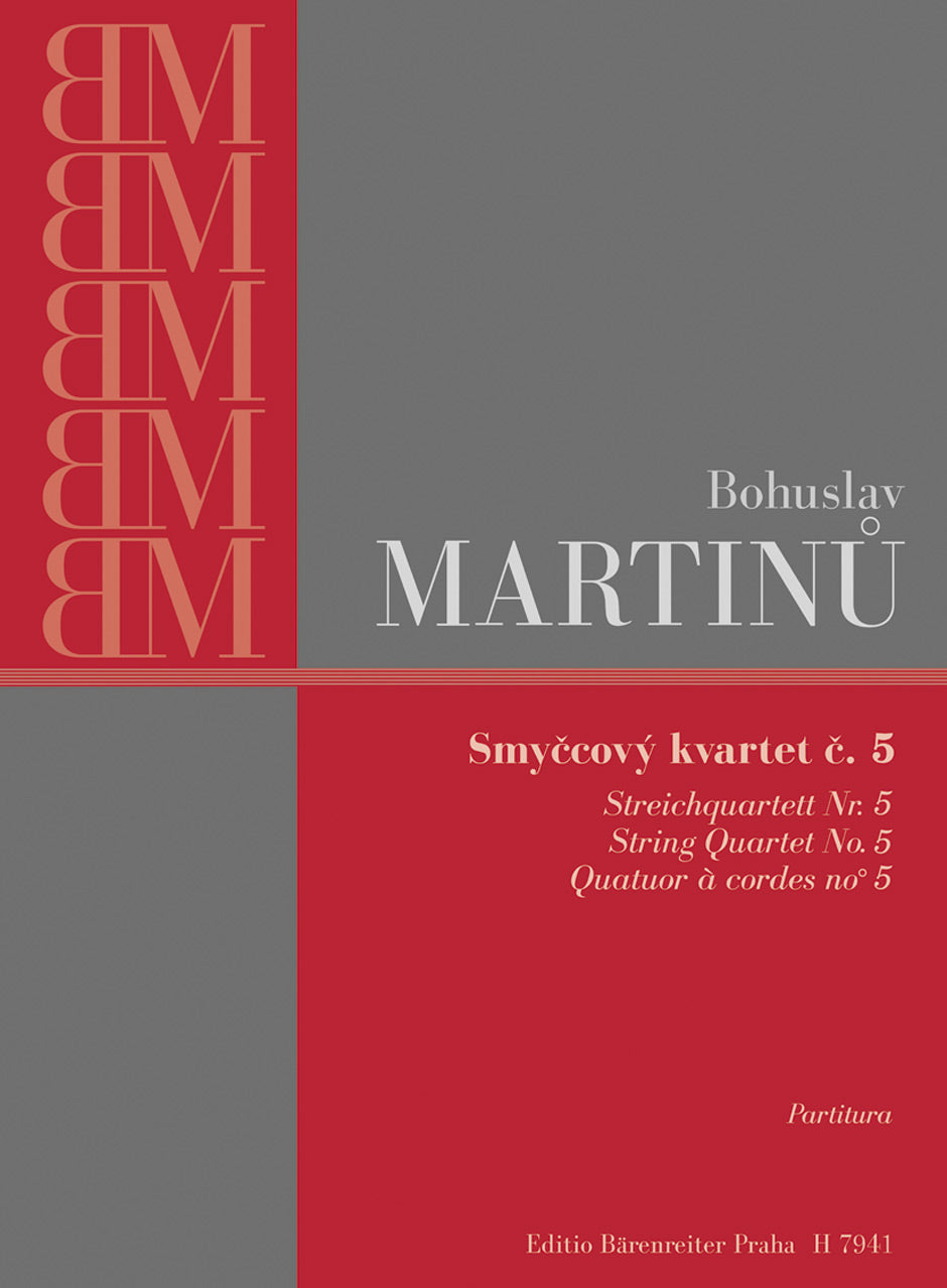 Martinu, String Quartet No. 5, H 268 (Supraphon)