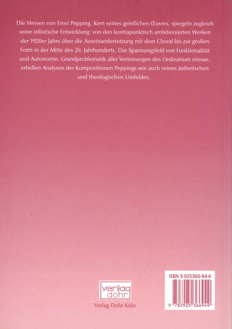 Pepping-Studien 4 (Dohr)