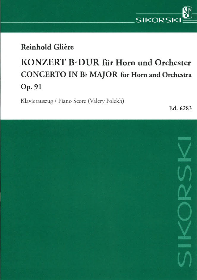 Gliere, Concerto op. 91 in Bb (Polekh) (Sikorski)