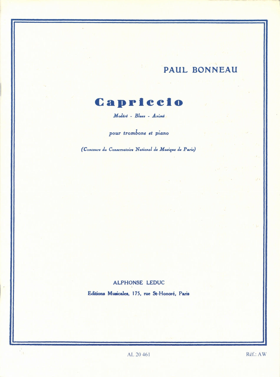 Bonneau, Capriccio (Leduc)