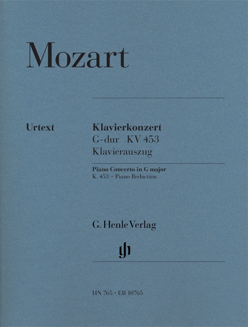 Mozart, Concerto KV 453 in G (No. 17) (Henle/Breitkopf)