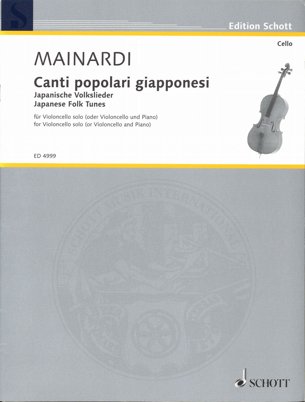 Mainardi, Canti popolari giapponesi (Schott)