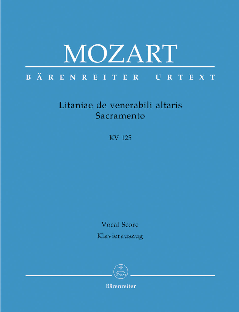 Mozart, Litaniae de venerabili... KV 125 (Barenreiter)