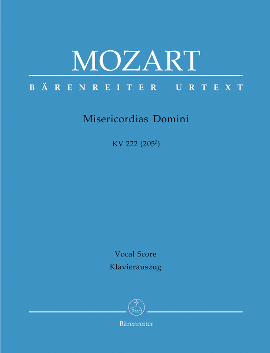 Mozart, Misericordias domini KV 222 (Barenreiter)