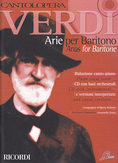 Verdi, Arie per baritono (+CD) (Ricordi)