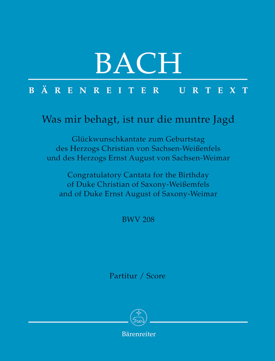Bach, Kantate BWV 208 Full Score (Barenreiter)
