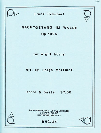 Schubert, Nachtgesang im Walde (8Hn) (Baltimore Horn Club)