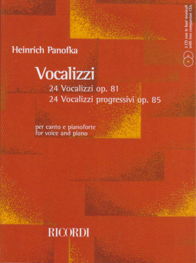 Panofka, Vocalizzi op. 81, 85 (+2CDs) (Ricordi)