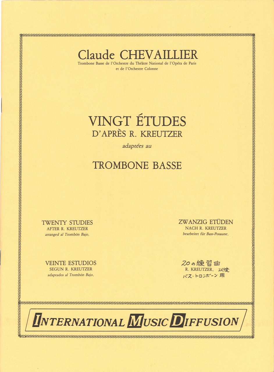 Chevallier, 20 Etudes d'apres Kreutzer (IMD (International Music Diffusion))
