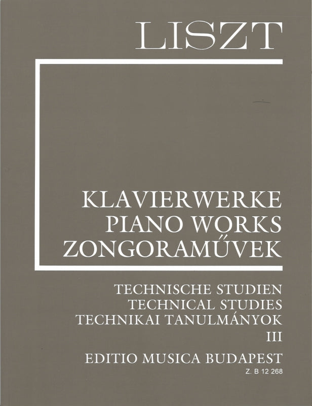 Liszt, Technical Studies 3 (Editio Musica Budapest)