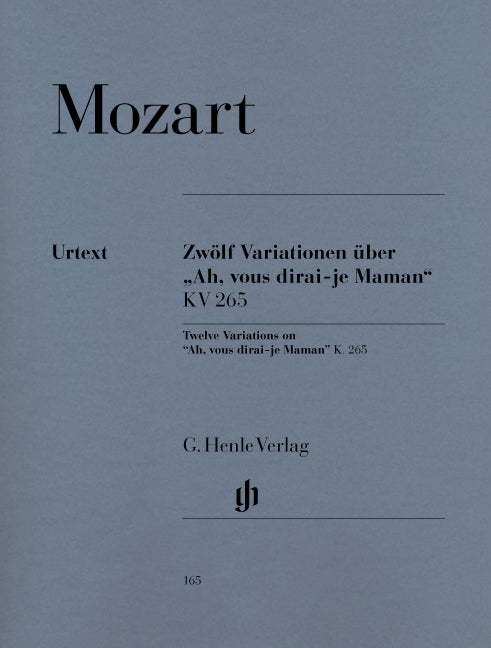 Mozart, Var KV 265 Ah vous dirai-je Mama (Henle)