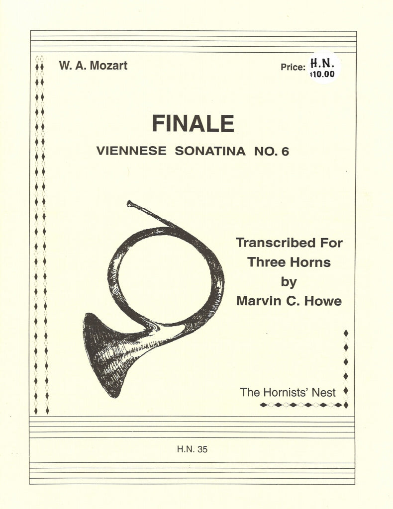 Mozart, Viennese Sonatina No. 6, Finale (Hornists' Nest)