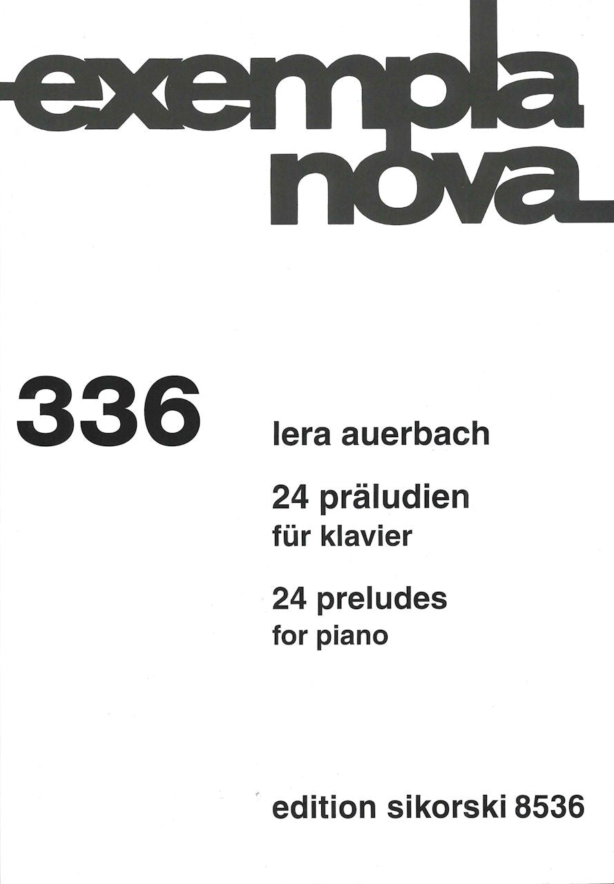 Auerbach, 24 Praludien op. 41 (1998) (Sikorski)