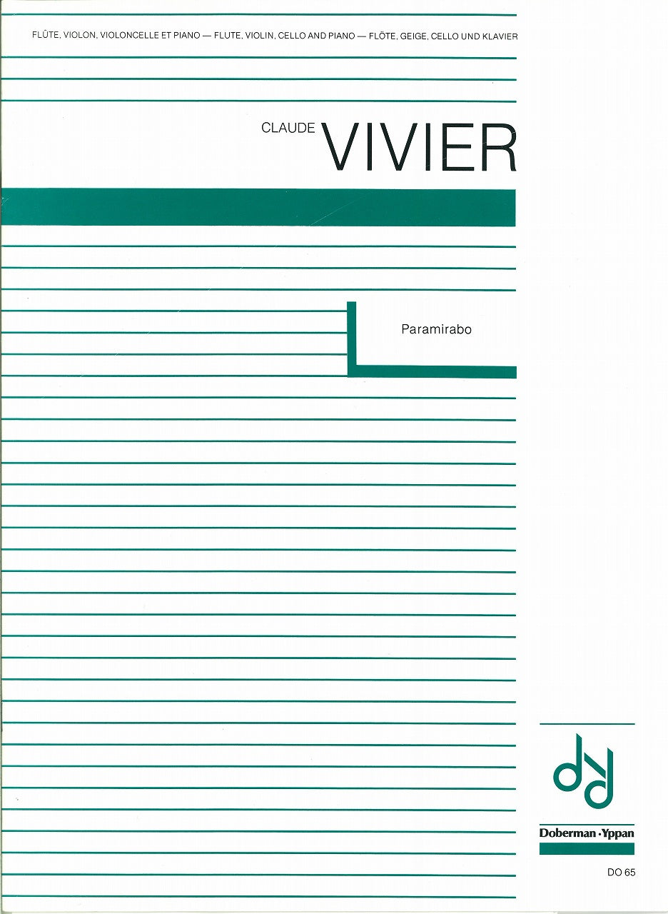 Vivier, Paramirabo (Fl,Vn,Vc,Pf) (Doberman-Yppan/Boosey)