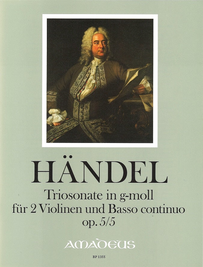 Handel, Sonata op. 5/5 in g (2Vn,Bc) (Amadeus Verlag)