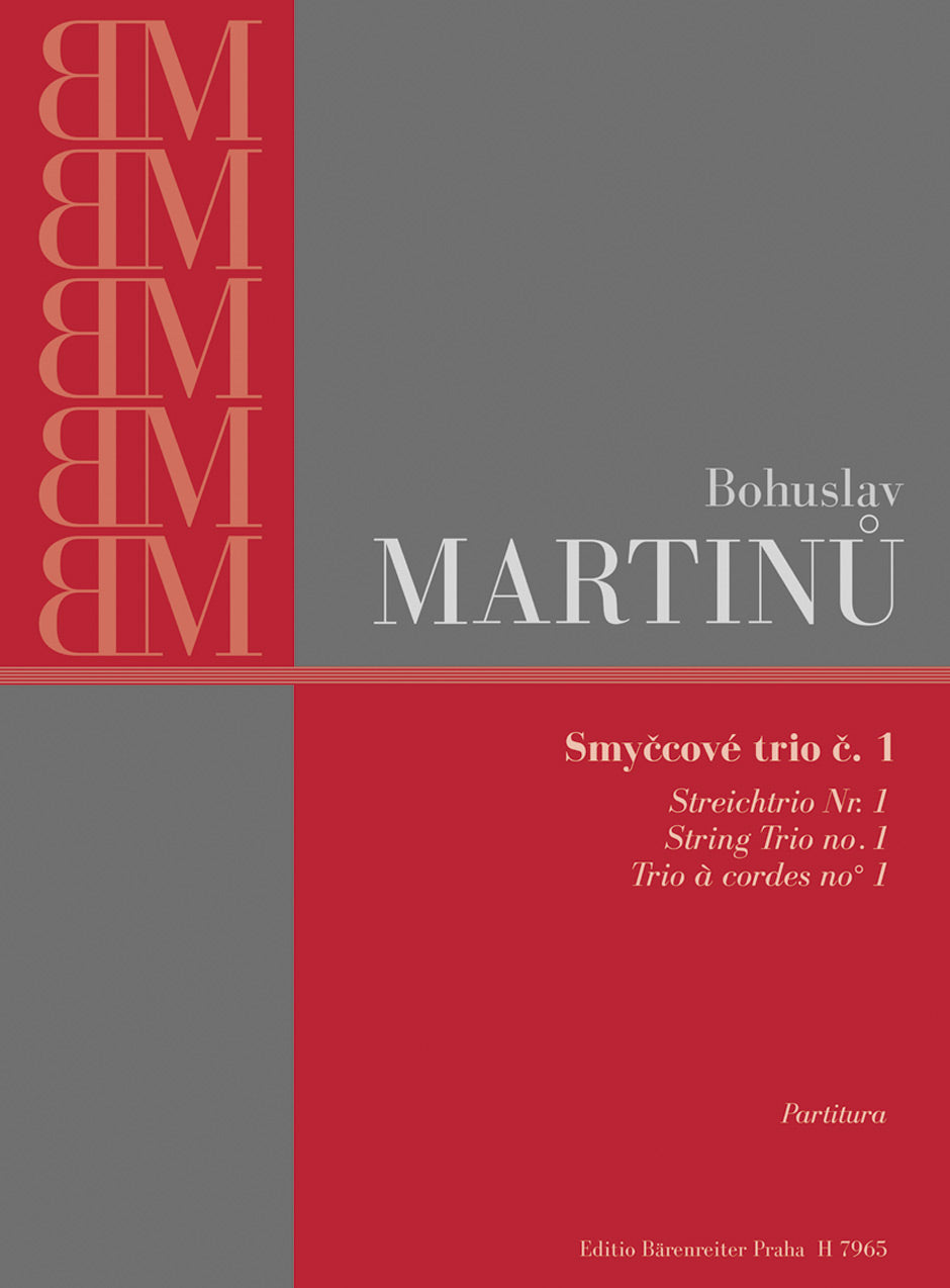 Martinu, String Trio No. 1, H 136 (Supraphon)