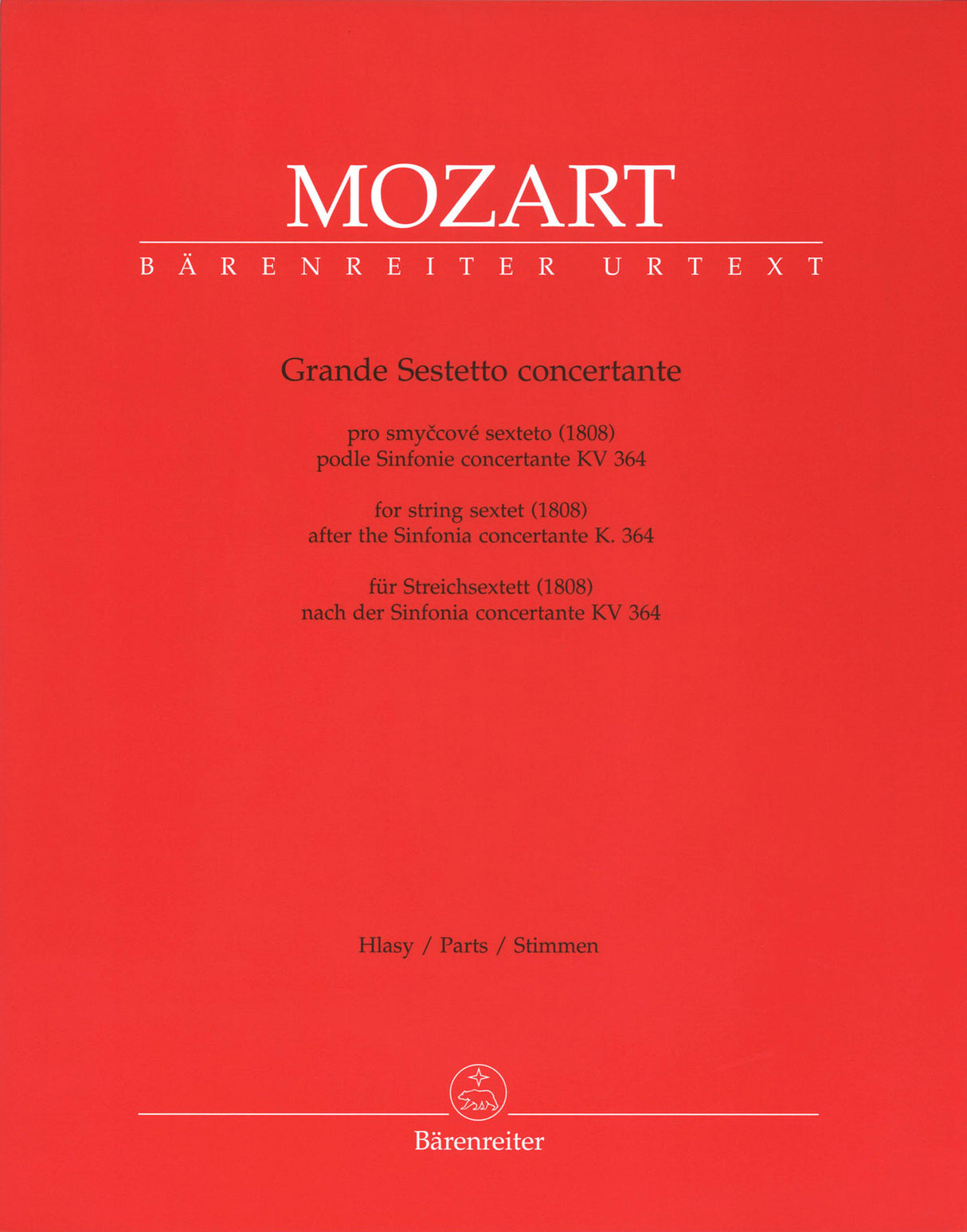 Mozart, Grande Sestetto conc. Parts (Barenreiter)
