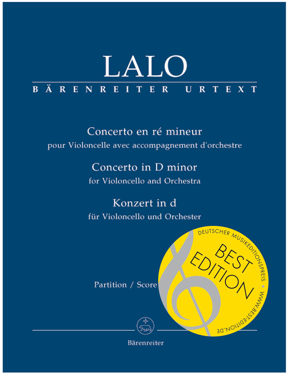Lalo, Concerto pour Violoncelle Score (Barenreiter)