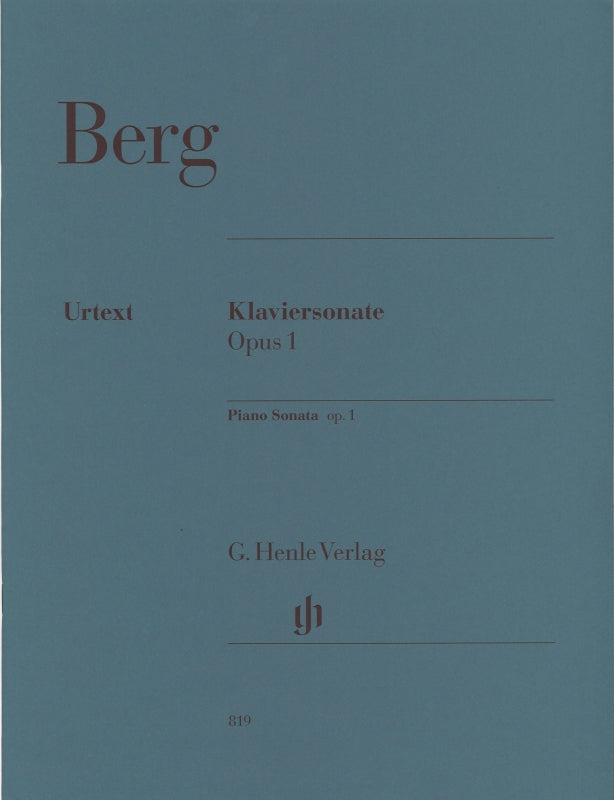 Berg, Sonate op. 1 (Scheideler) (Henle)