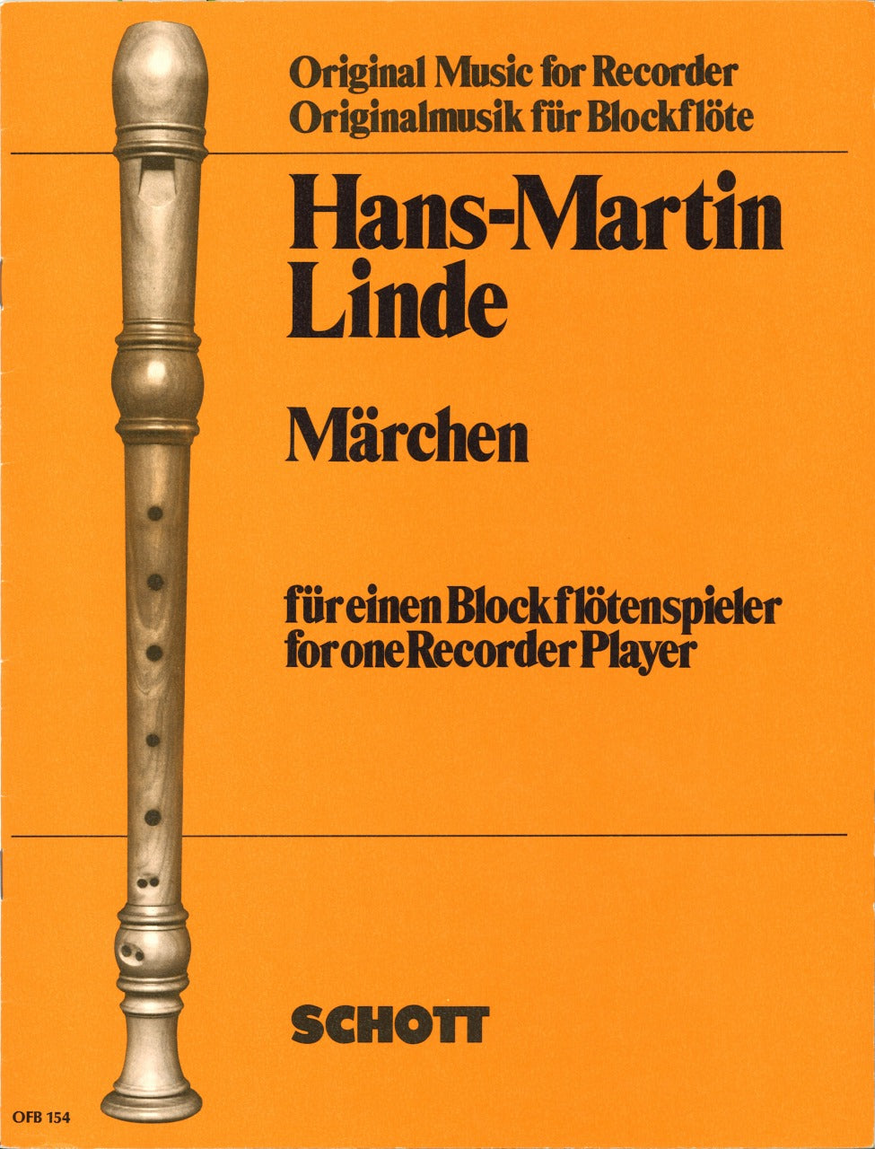 Linde,H-M., Marchen fur einen Blockflote (Schott)