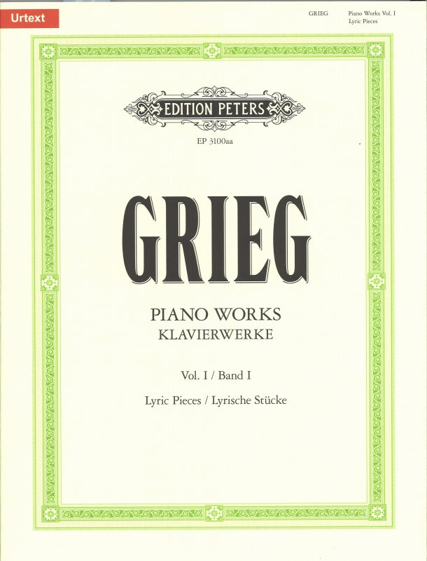 Grieg, Klavierwerke 1: Lyrische Stucke (Peters)