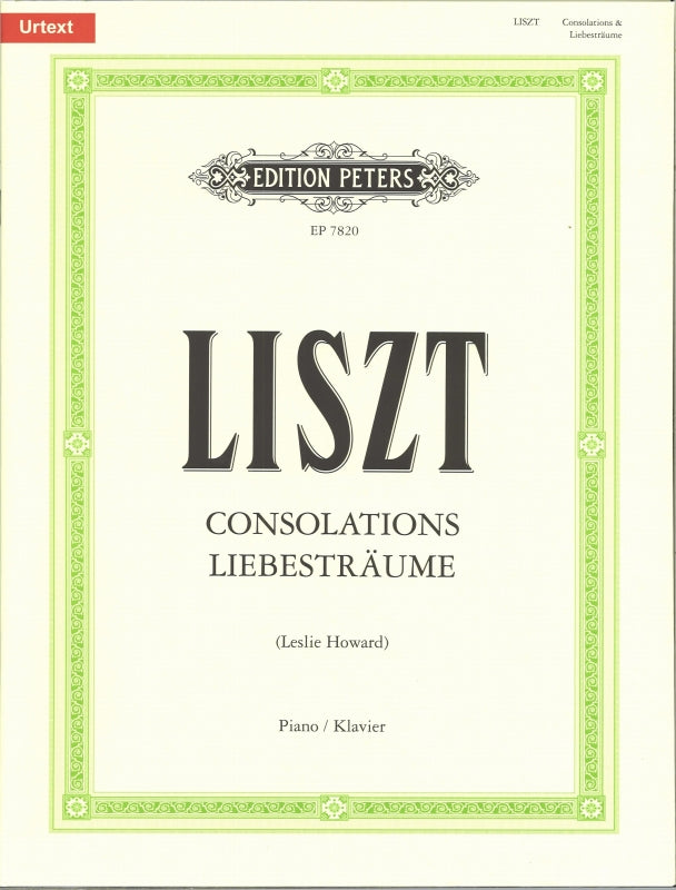 Liszt, Consolations; Liebestraume (Peters)