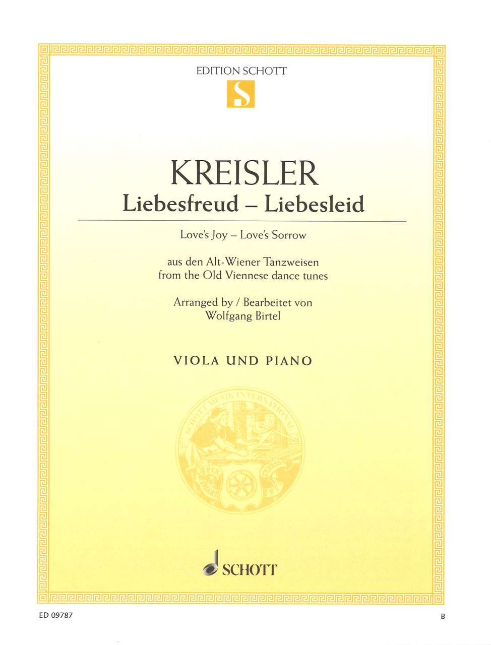Kreisler, Liebesfreud; Liebesleid (Schott)