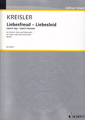Kreisler, Liebesfreud; Liebesleid(Trio) (Schott)