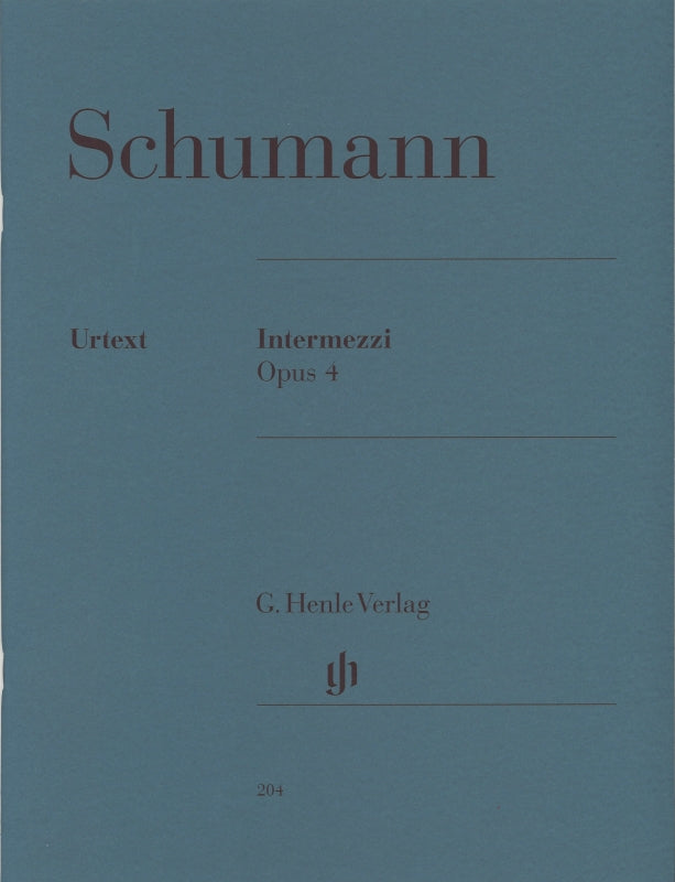 Schumann, op. 4 Intermezzi (Herttrich) (Henle)