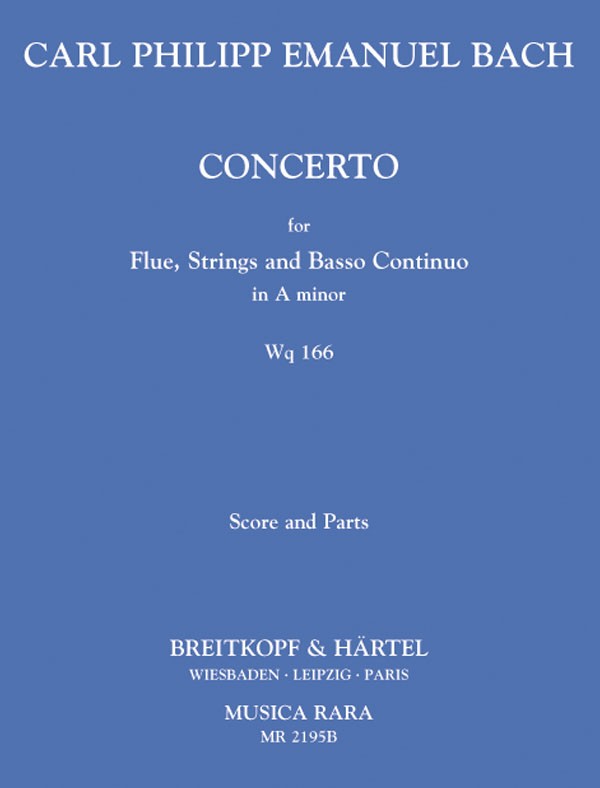 Bach,C.P.E., Concerto in a Wq 166 (Musica Rara)