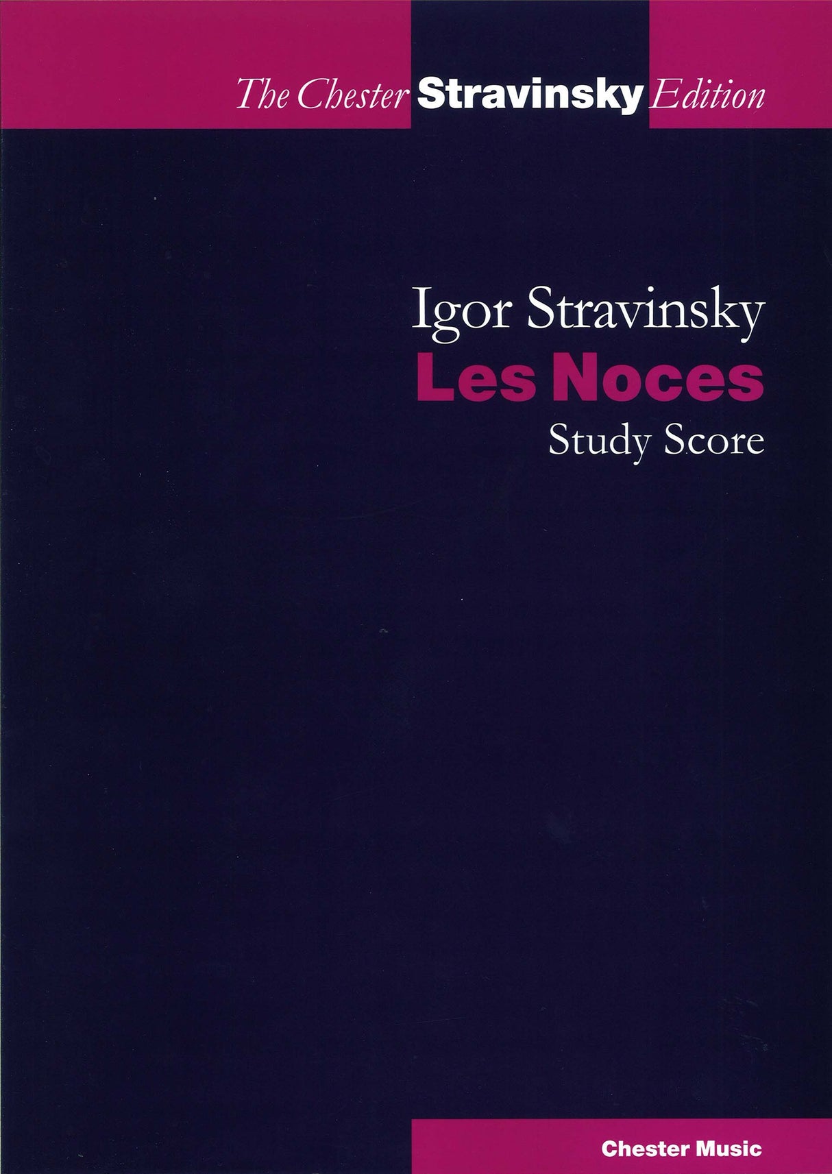 Stravinsky, Noces (1923) (Chester)