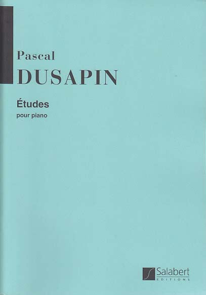 Dusapin, Etudes (Salabert)