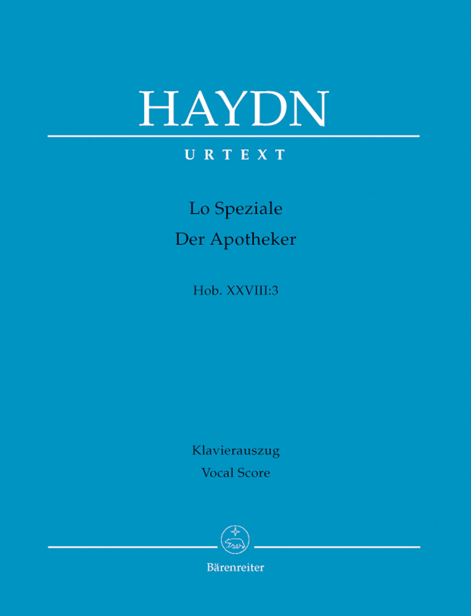 Haydn, Lo Speziale, Hob. 28/3 [I/G] (Barenreiter)