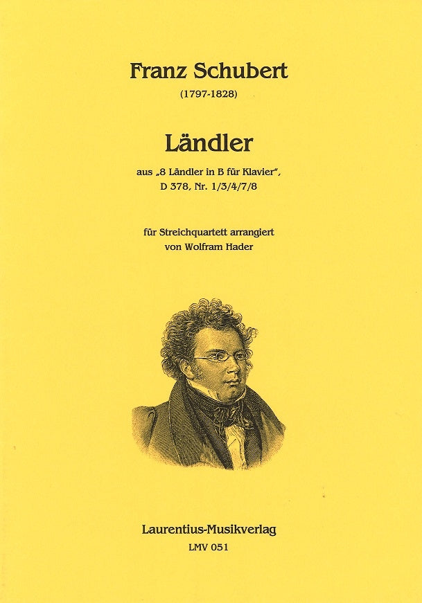 Schubert, Landler aus D 378 (Quartet) (Laurentius)